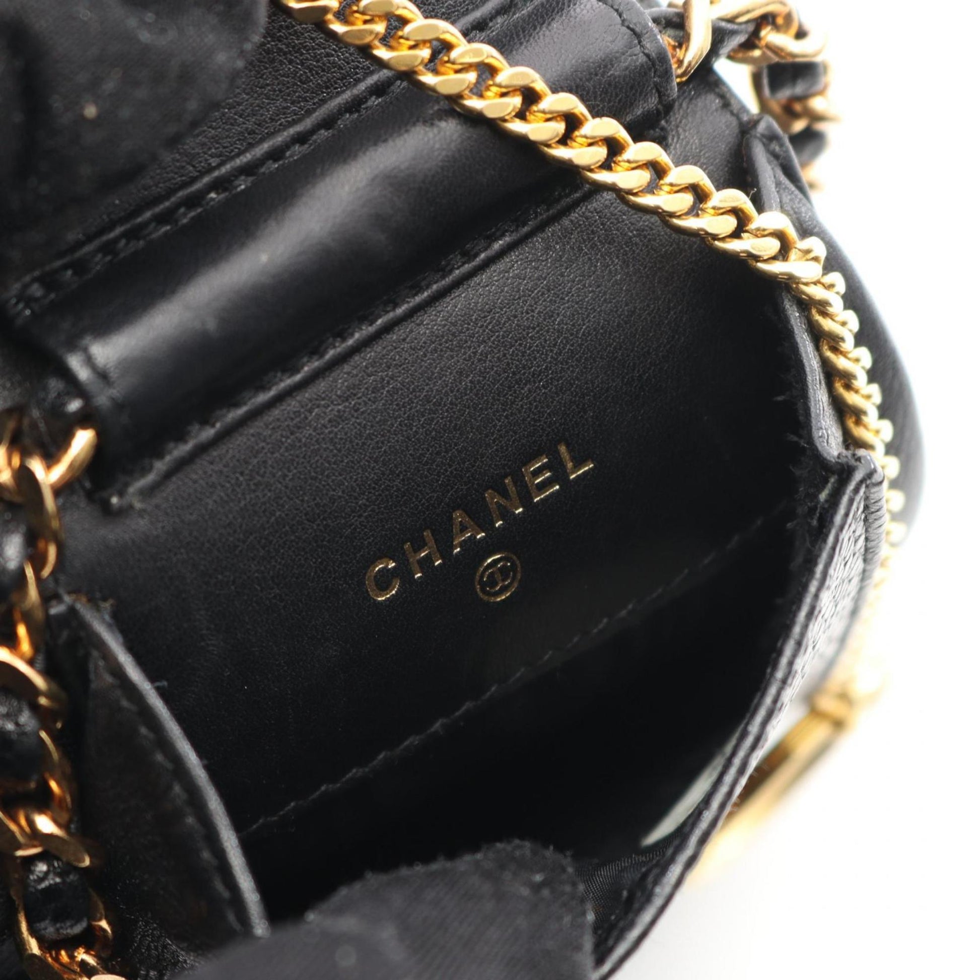 Chanel, Black, Leather, clutch