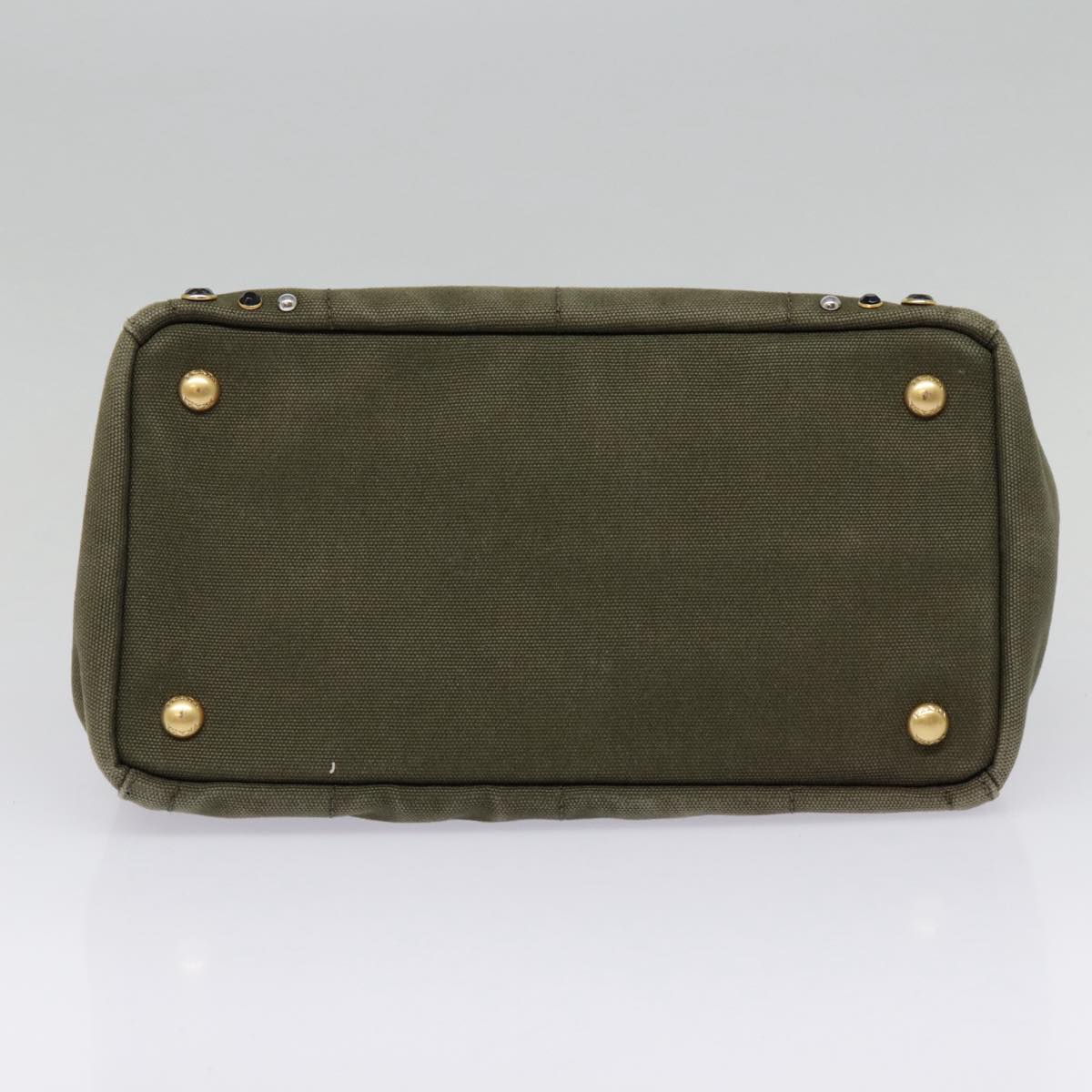 Prada Canapa, Khaki, Canvas, handbag