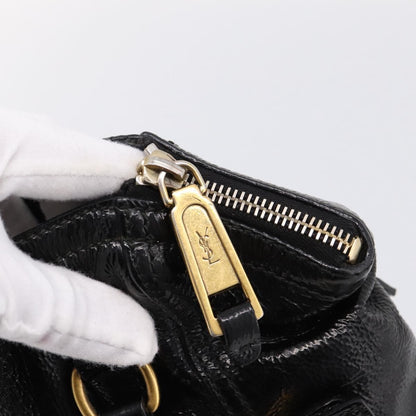 Saint Laurent Downtown Patent, Black, Patent Leather, Tote Bag