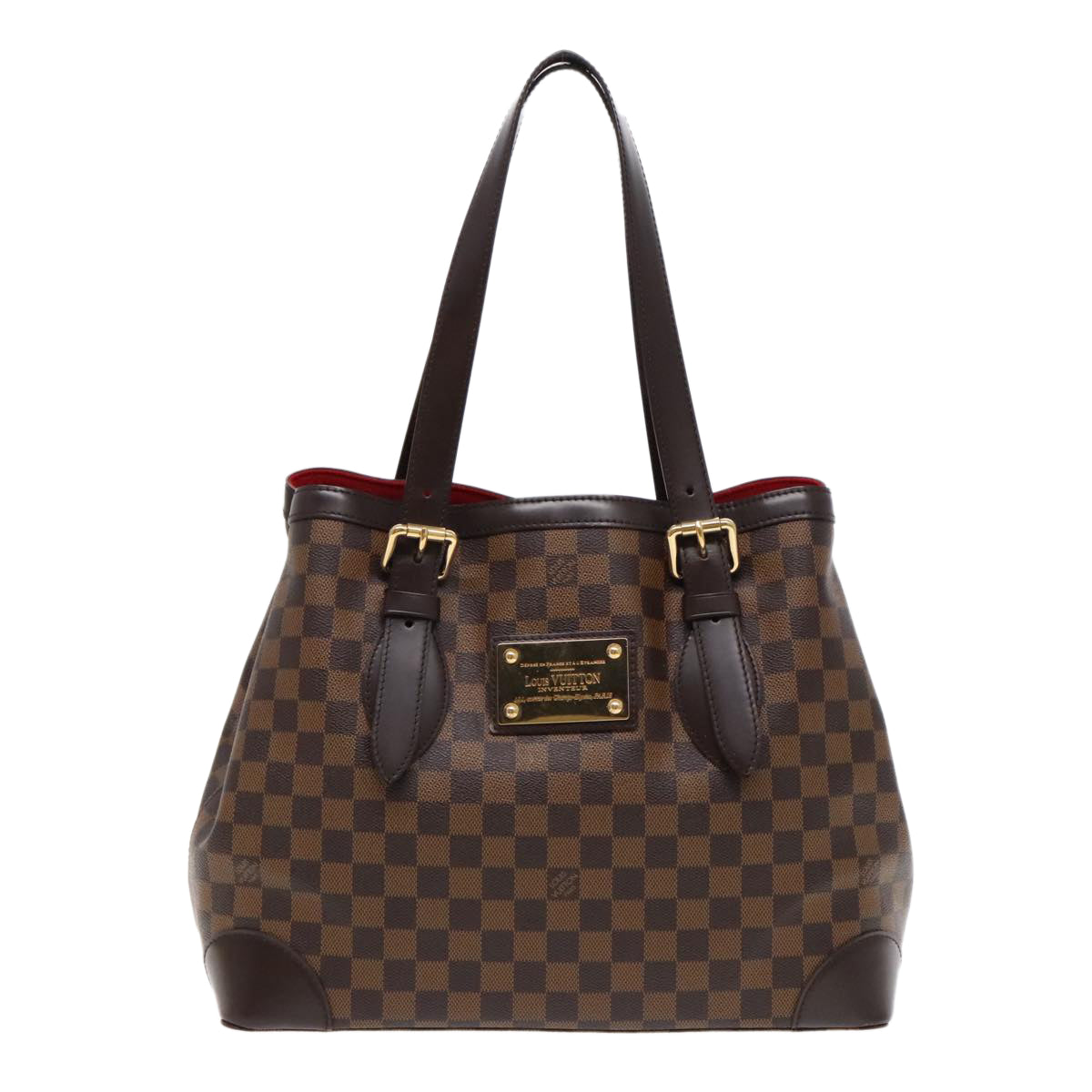 Louis Vuitton Hampstead, Brown, Canvas, tote