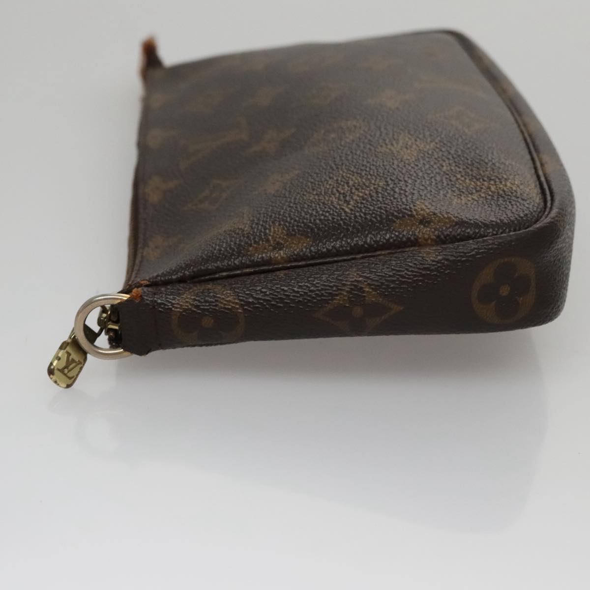 Louis Vuitton Pochette Accessoire, Brown, Canvas, clutch