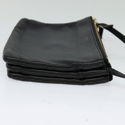 Céline Trio, Black, Leather, shoulder