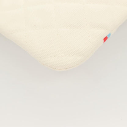 Chanel Coco Cuba, White, Canvas, clutch