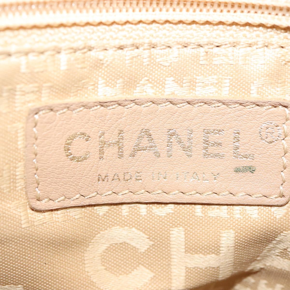 Chanel Coco Mark, White, Leather, handbag