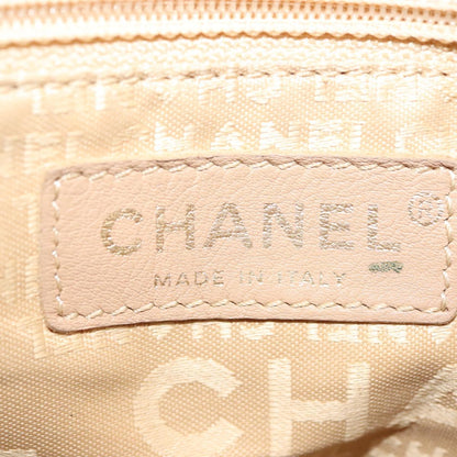 Chanel Coco Mark, White, Leather, handbag