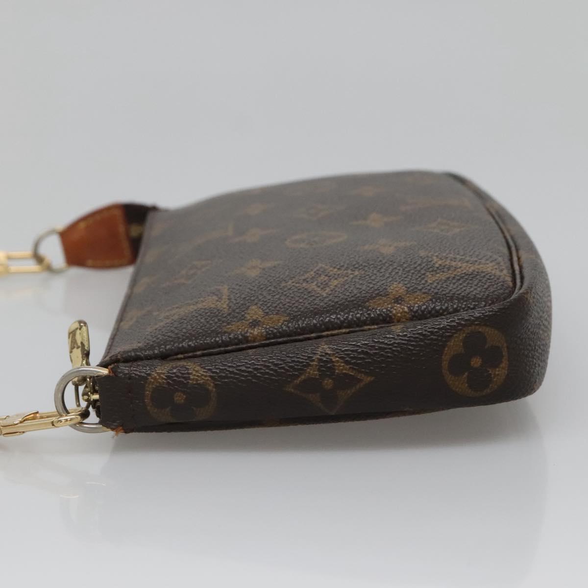 Louis Vuitton Pochette Accessoire, Brown, Canvas, clutch