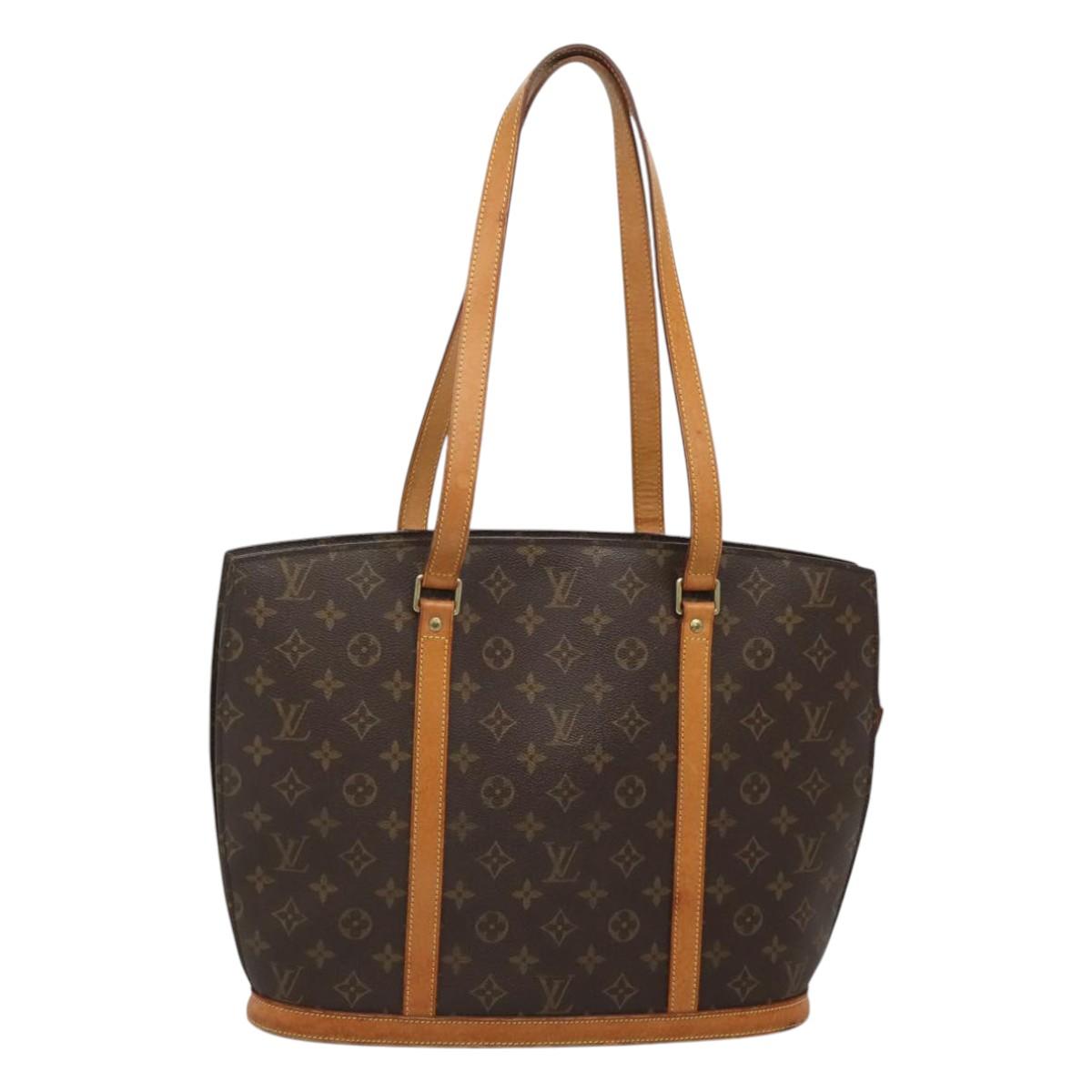 Louis Vuitton Babylone, Brown, Canvas, tote