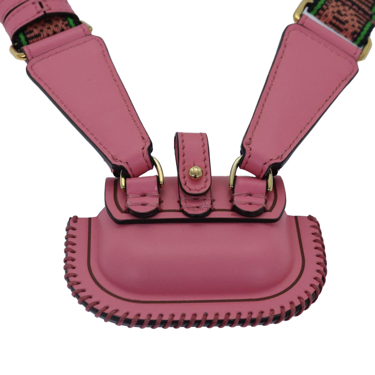 Fendi Baguette, Pink, Leather, clutch