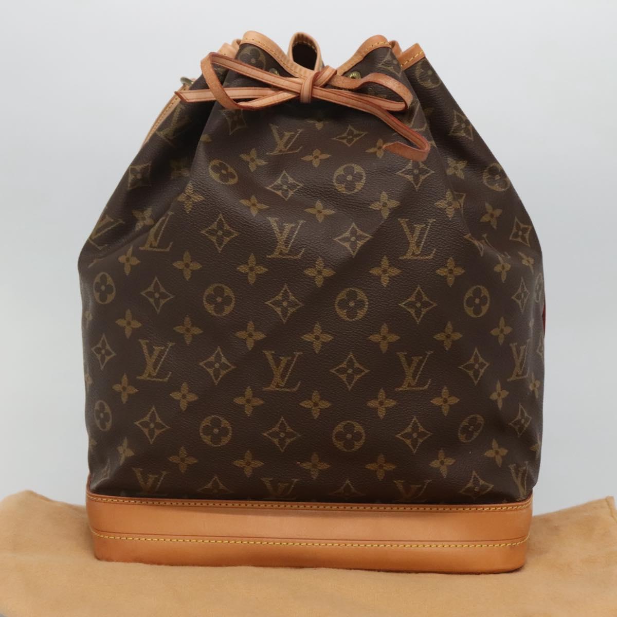 Louis Vuitton Noe, Brown, Canvas, shoulder