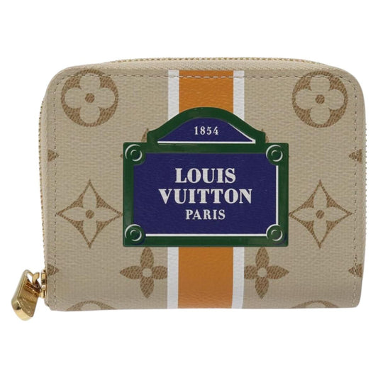 Louis Vuitton Zippy coin purse, Beige, Canvas, wallet