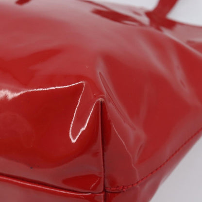 Salvatore Ferragamo Gancini Tote Patent Leather, Red, Patent Leather, Tote Bag