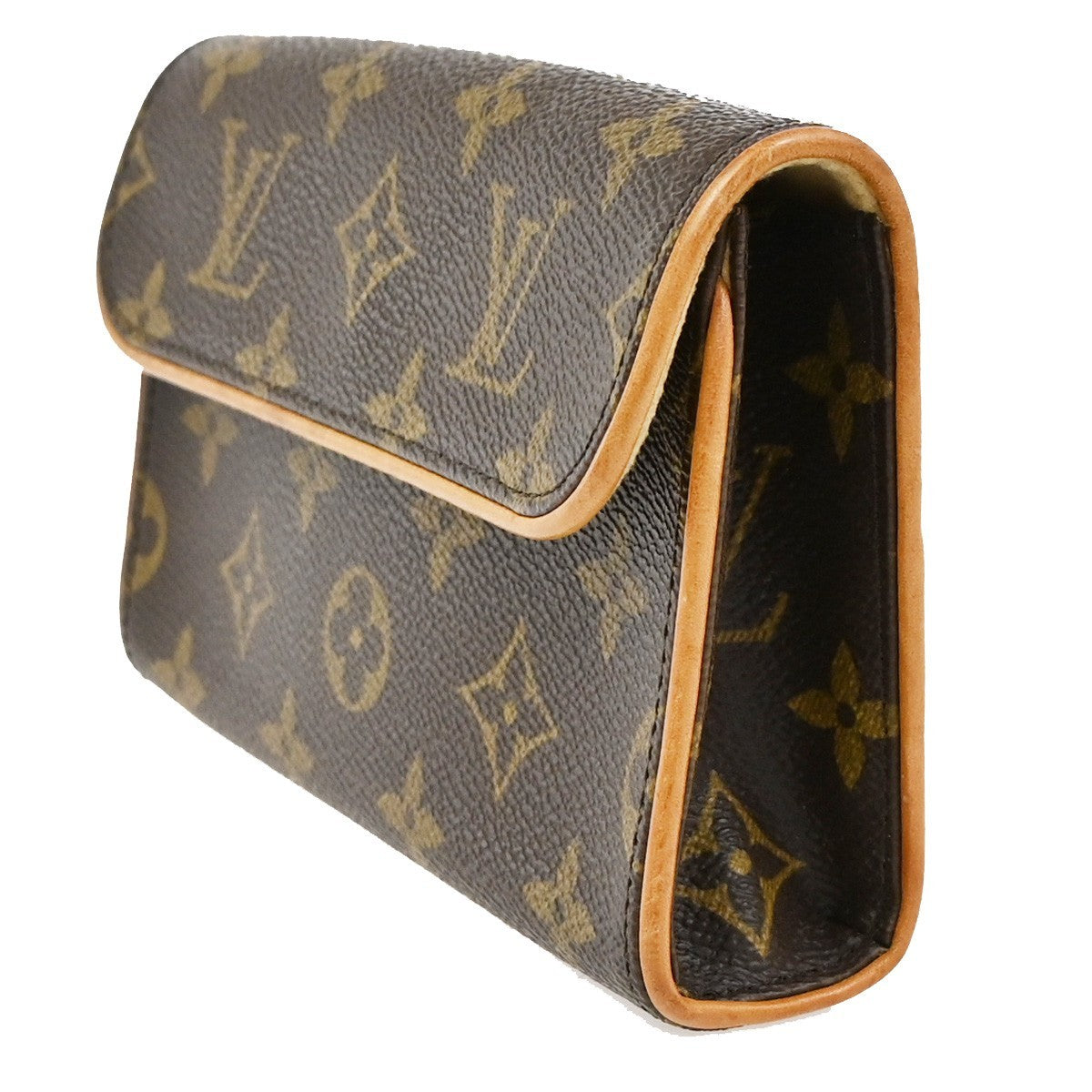 Louis Vuitton Florentine Waist Monogram Canvas, Brown, Canvas, Clutch