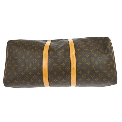 Louis Vuitton Keepall Monogram, Brown, Canvas, Travel Bag