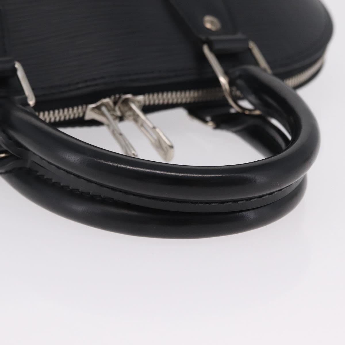 Louis Vuitton Alma Epi Leather, Black, Leather, Handbag