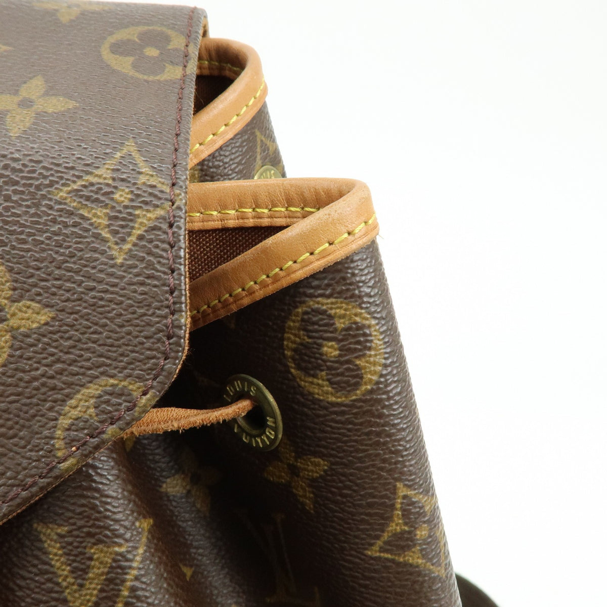 Louis Vuitton Vintage Montsouris Monogram Canvas, Brown, Canvas, Backpack
