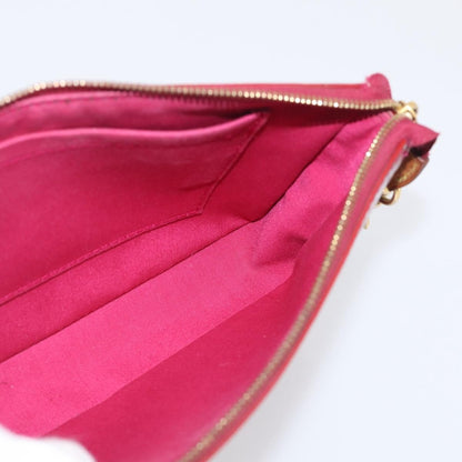 Louis Vuitton Pochette Accessoires NM Monogram Vernis, Pink, Patent Leather, Clutch