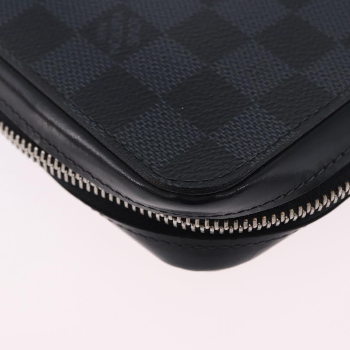 Louis Vuitton Zippy XL Damier Leather, Black, Canvas, Wallet