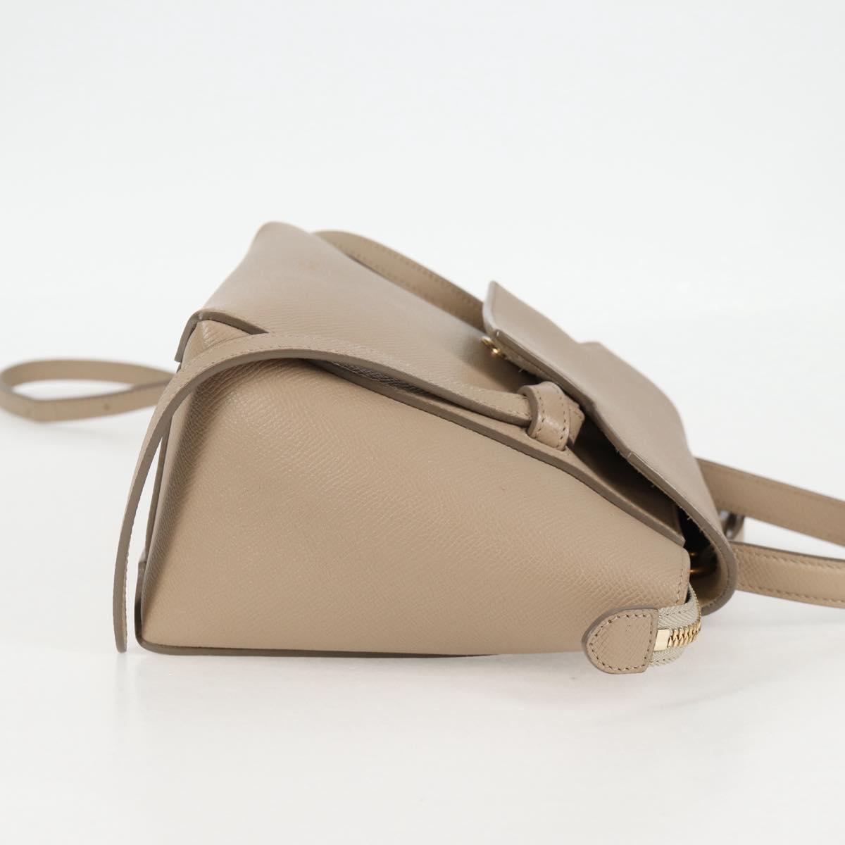 Céline Belt, Beige, Leather, handbag