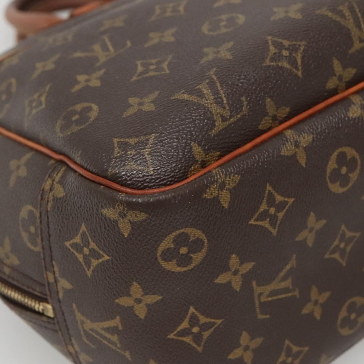 Louis Vuitton Deauville Handbag Monogram Canvas, BROWN, CANVAS, Handbag