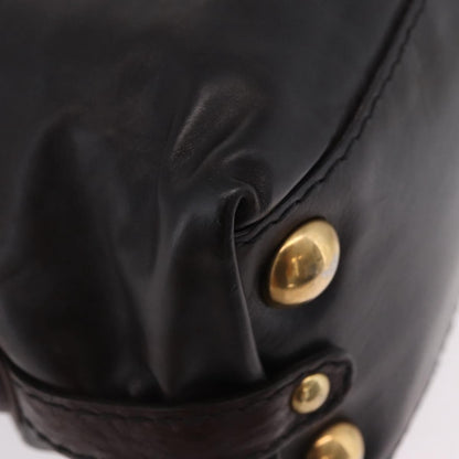 Gucci Babouska Heart Dome Satchel Leather, Black, Leather, Handbag