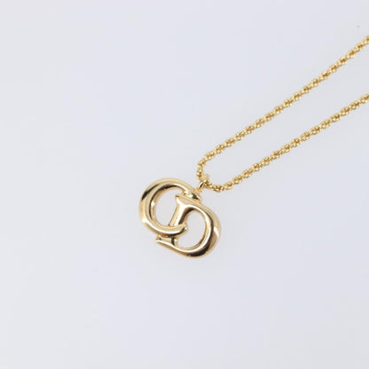 Christian Dior CD Pendant Metal, Gold, Metal, Necklace
