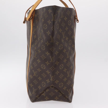 Louis Vuitton Shopping Sac Monogram Canvas, Brown, Canvas, Handbag