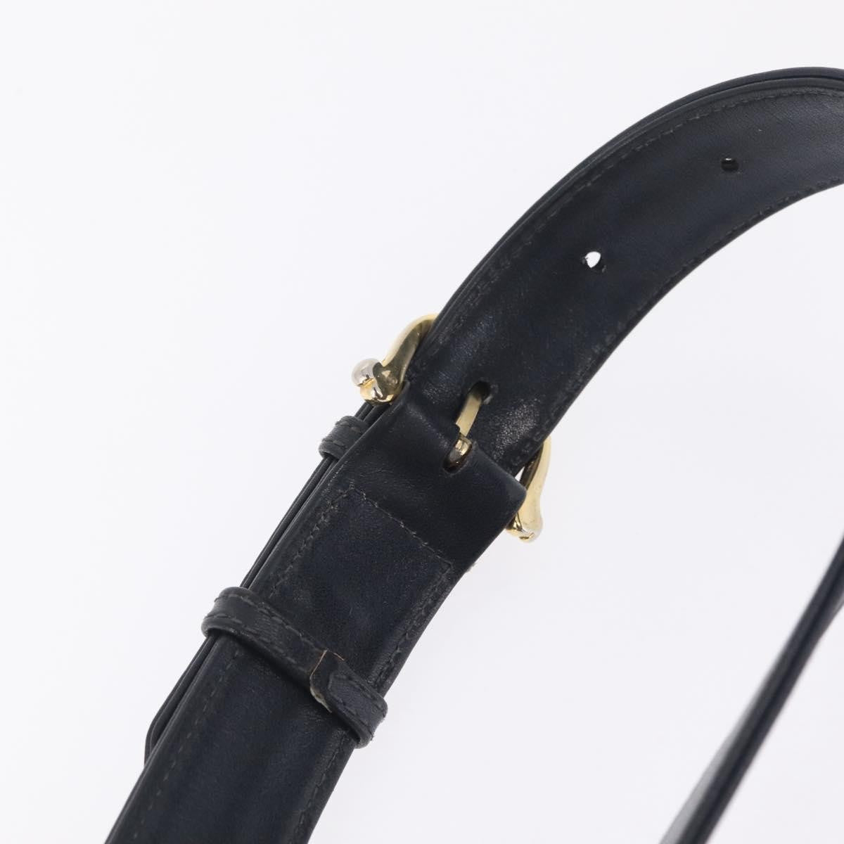 Celine Shoulder Leather, Navy, Leather, Shoulder Bag