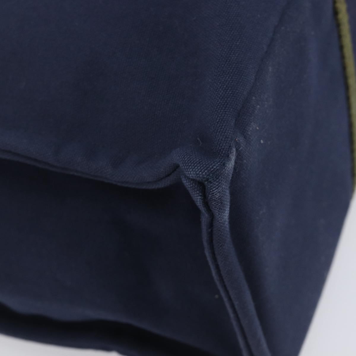 Hermes Fourre Tout Toile, Navy, Canvas, Tote Bag