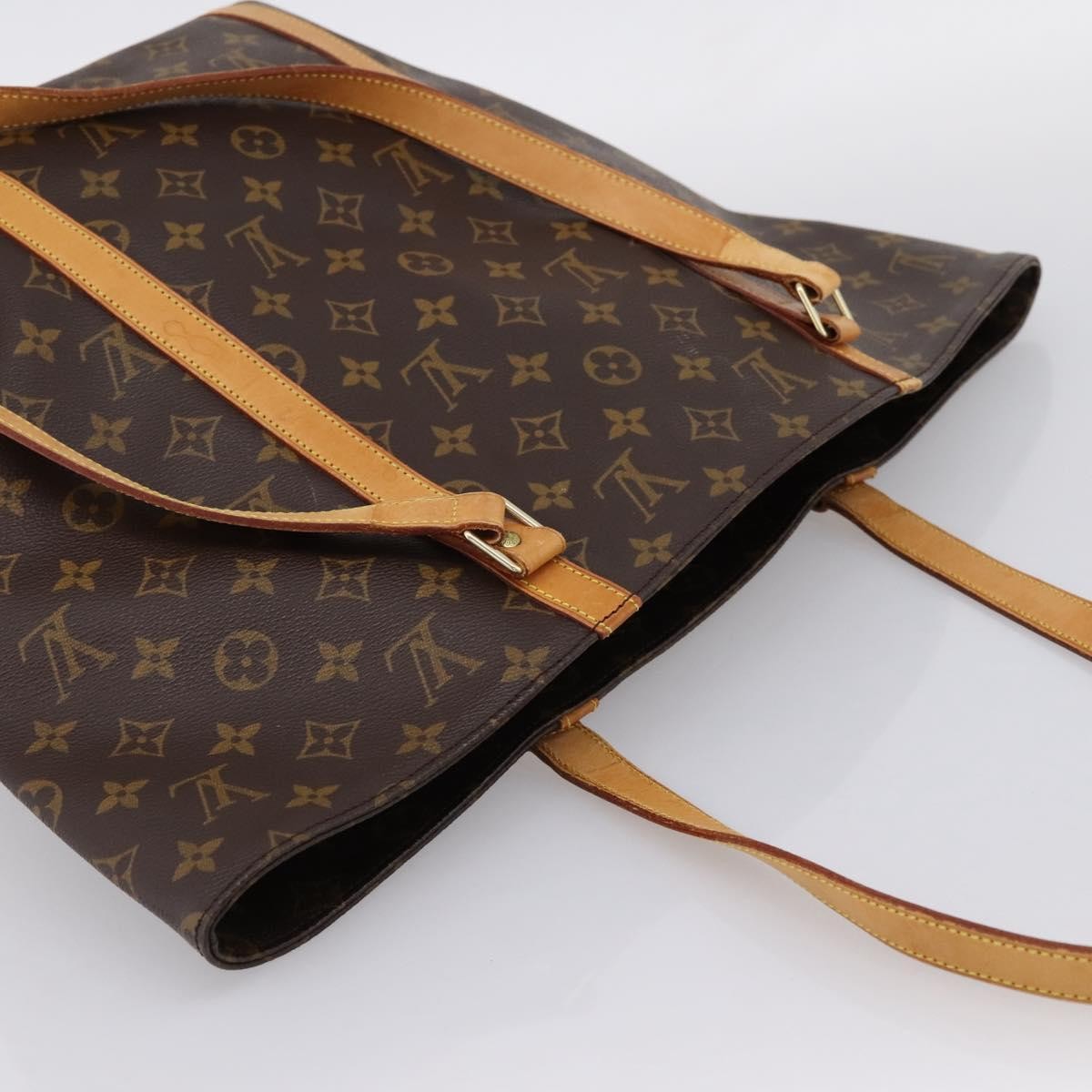 Louis Vuitton Shopping Sac Monogram Canvas, Brown, Canvas, Handbag