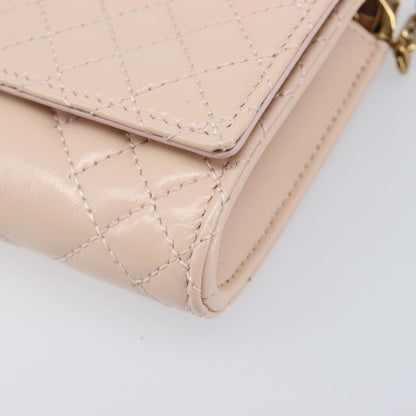 Versace Greca Goddess Convertible Clutch Leather, Pink, Leather, Shoulder Bag