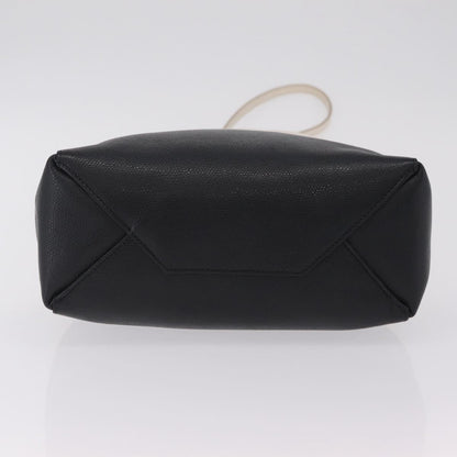 Celine Vertical Bi-Cabas Leather, Black, Leather, Tote Bag