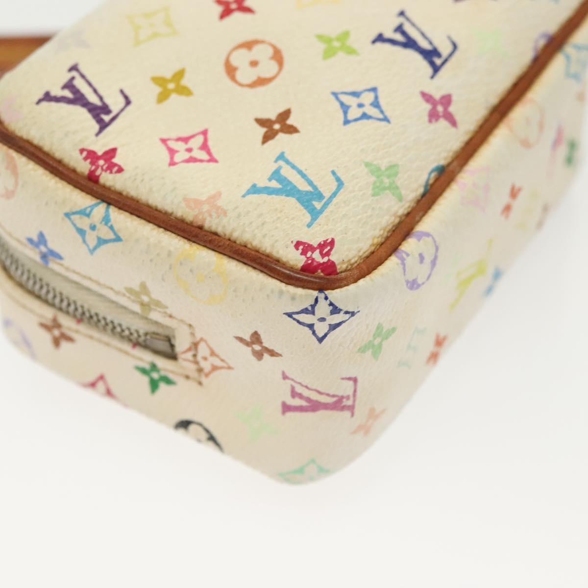 Louis Vuitton Wapity Trousse Monogram Multicolor, White, Canvas, Clutch