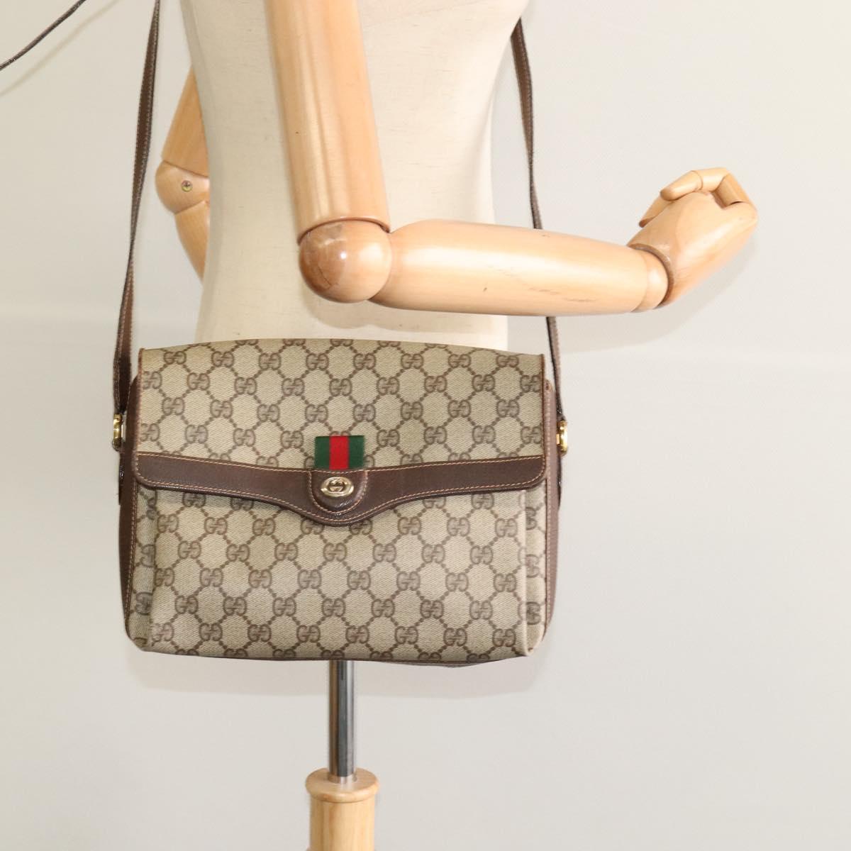 Gucci Ophidia, Beige, Canvas, shoulder