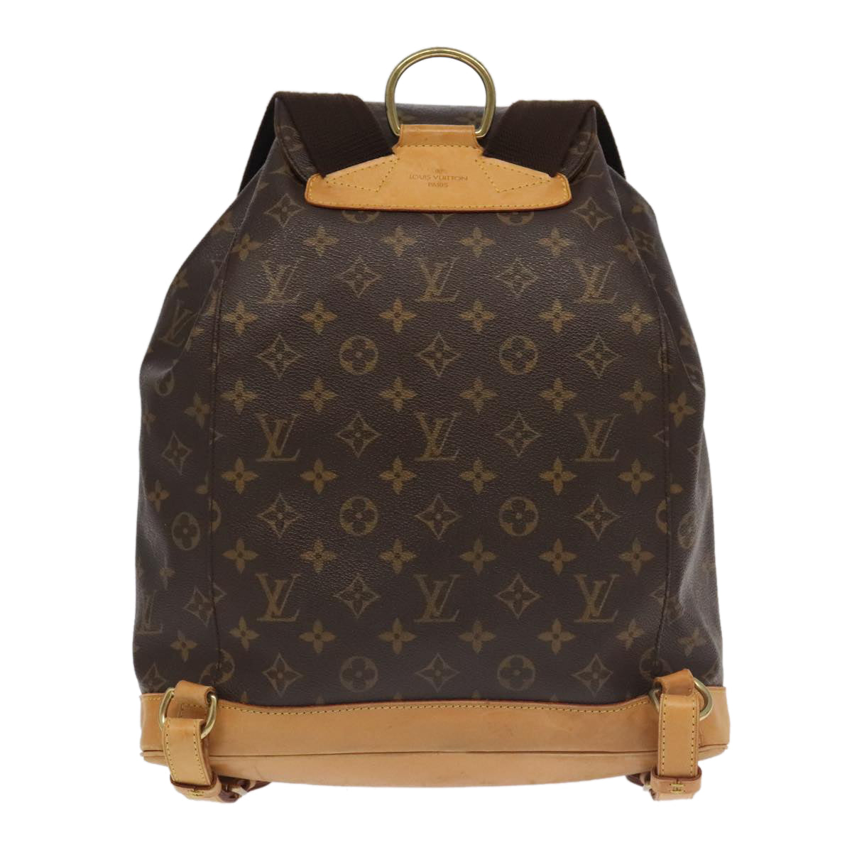 Louis Vuitton Montsouris, Brown, Canvas, backpack