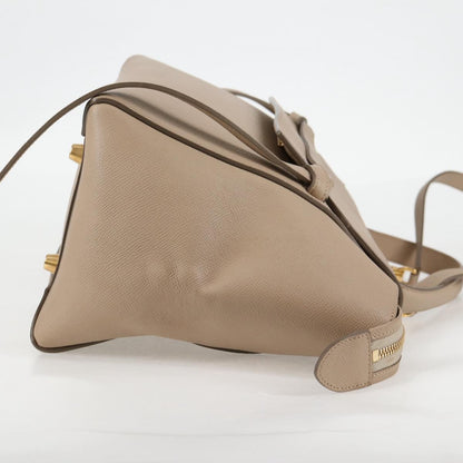 Céline Belt, Beige, Leather, handbag