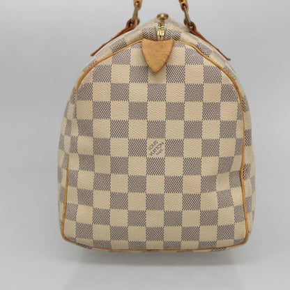 Louis Vuitton Speedy 30, White, Canvas, handbag