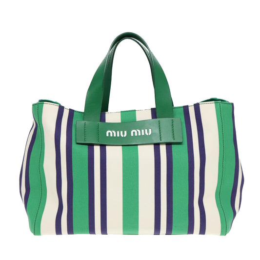 Miu Miu Canapa, Multicolour, Canvas, tote