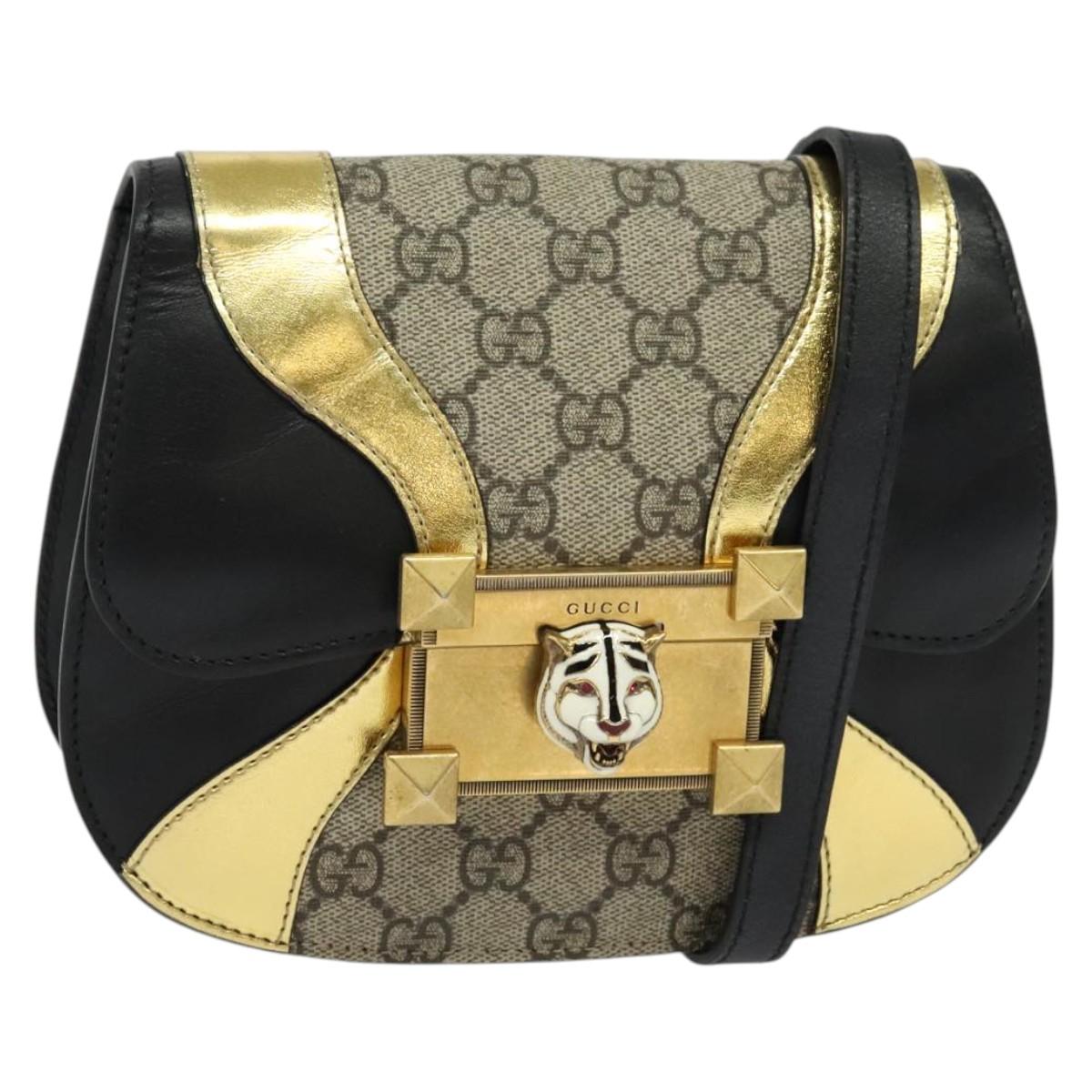 Gucci Osiride, Black, "CANVAS, LEATHER", shoulder