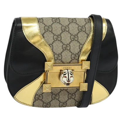 Gucci Osiride, Black, "CANVAS, LEATHER", shoulder