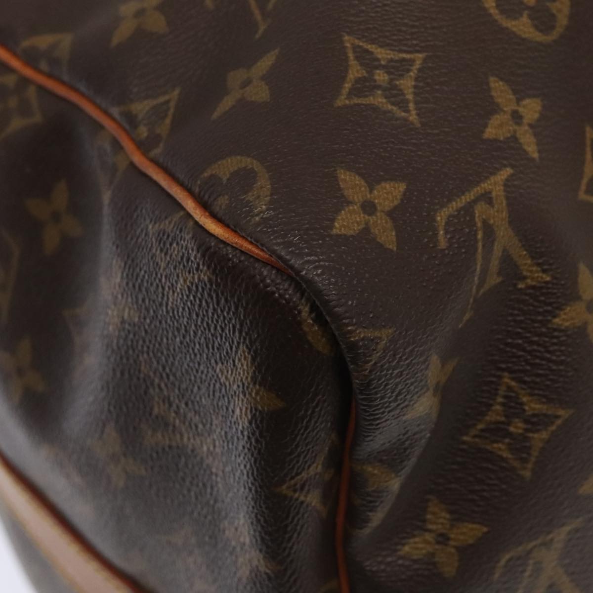 Louis Vuitton Keepall Bandouliere 55, Brown, Canvas, travel