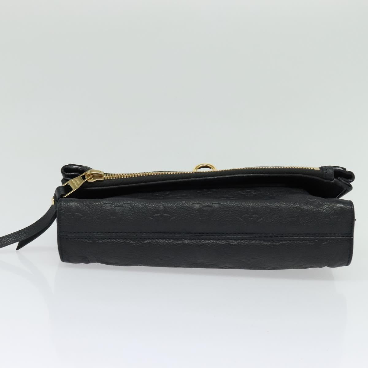 Louis Vuitton Petillante, Black, Leather, clutch