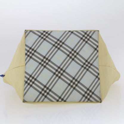 Burberry London Tote Vintage Check Canvas, YELLOW, SYNTHETIC, Handbag