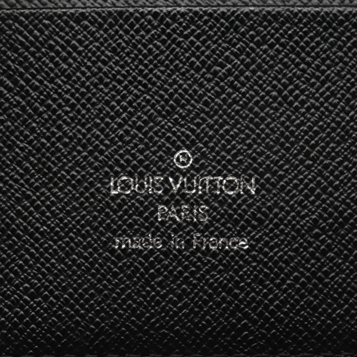 Louis Vuitton Agenda cover, Black, Leather, wallet