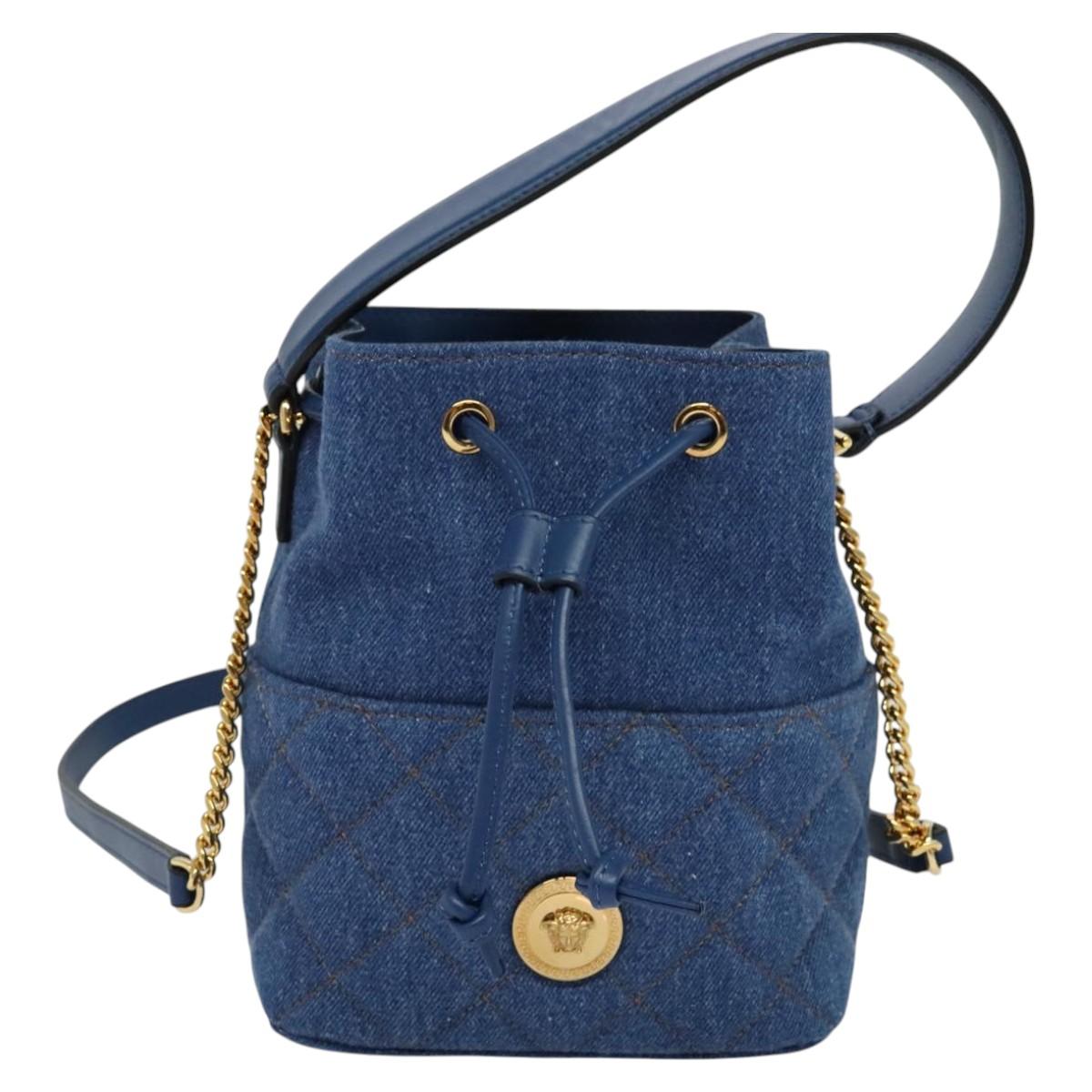 Versace Medusa, Blue, Denim - Jeans, handbag