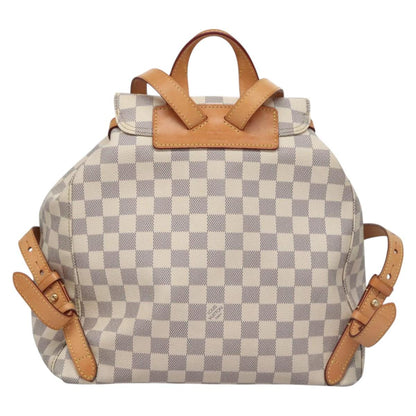 Louis Vuitton Sperone, White, Canvas, backpack