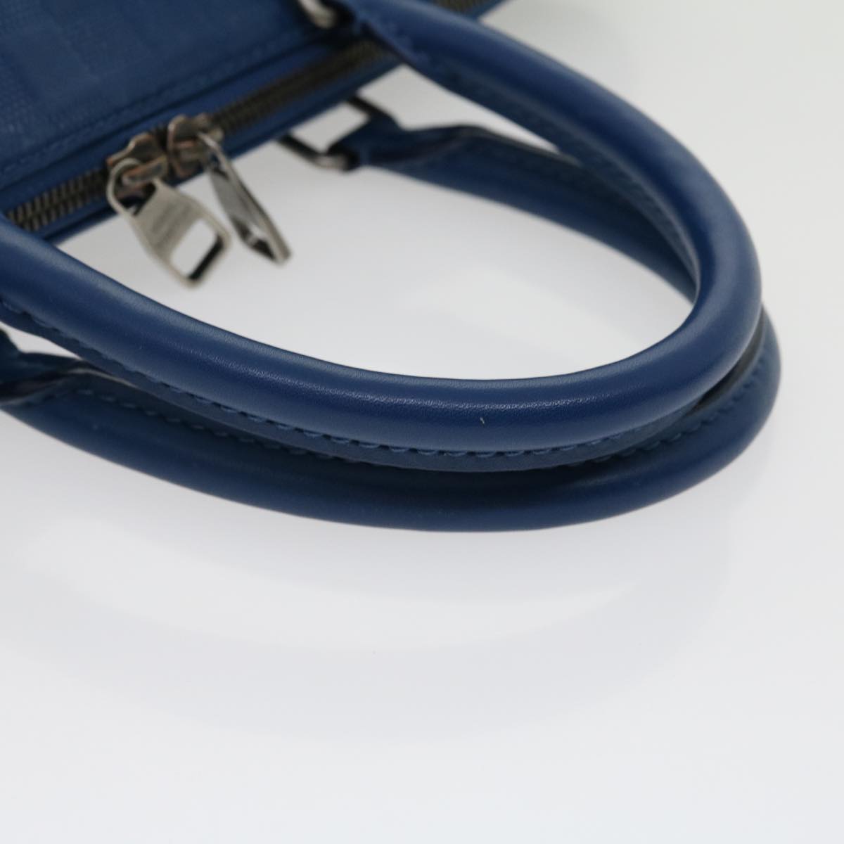 Louis Vuitton Porte documents Jour, Blue, Leather, handbag