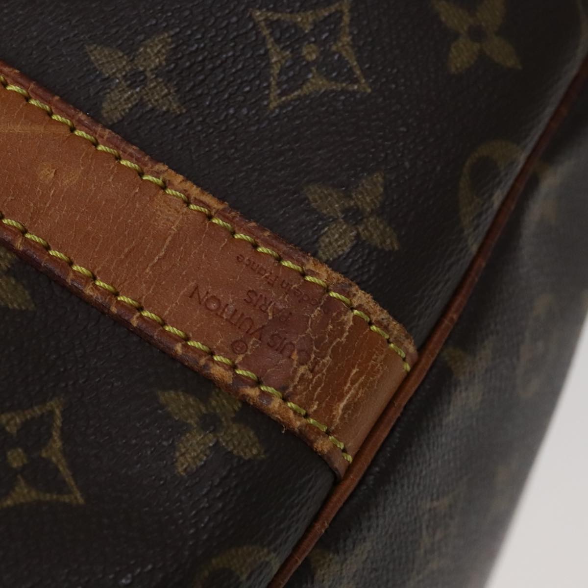 Louis Vuitton Keepall Bandoulière 60, Brown, Canvas, travel