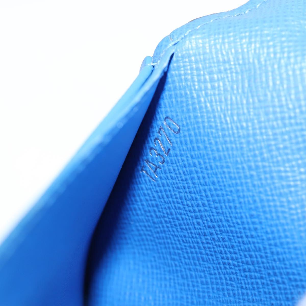 Louis Vuitton Brazza, Blue, Canvas, wallet