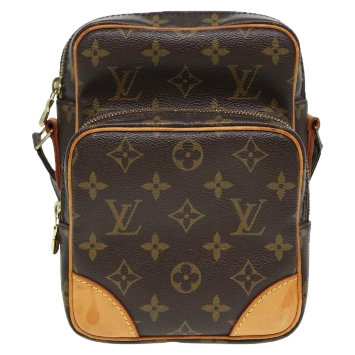 Louis Vuitton Amazon, Brown, Canvas, shoulder