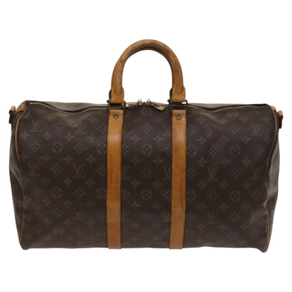 Louis Vuitton Keepall Bandouliere 45, Brown, Canvas, travel